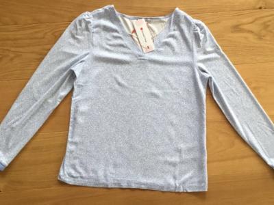 NEU! Langarmshirt von STREET ONE, Gr.34/36, Hellblau Weiß NEU!