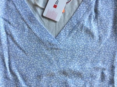 NEU! Langarmshirt von STREET ONE, Gr.34/36, Hellblau Weiß NEU!