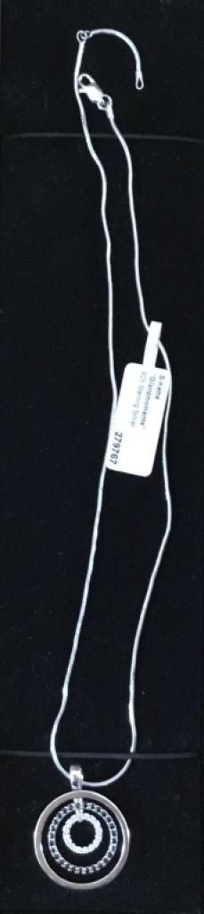 NEU! Silberkette 925-er Sterling Silber, Anhänger mit Strass