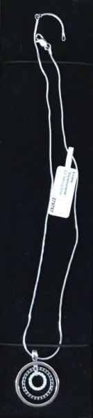 NEU! Silberkette 925-er Sterling Silber, Anhänger mit Strass