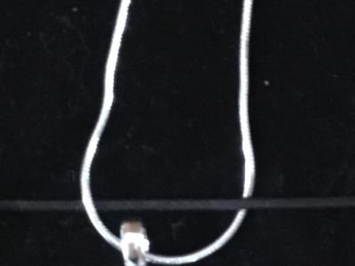 NEU! Silberkette 925-er Sterling Silber, Anhänger mit Strass