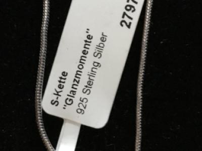 NEU! Silberkette 925-er Sterling Silber, Anhänger mit Strass