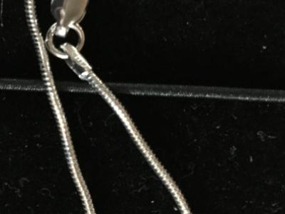 NEU! Silberkette 925-er Sterling Silber, Anhänger mit Strass