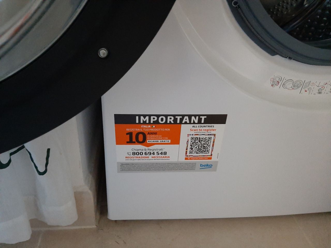 Neue Beko  Waschmaschine 9 kg 1400 rpm Front DSP A blanc