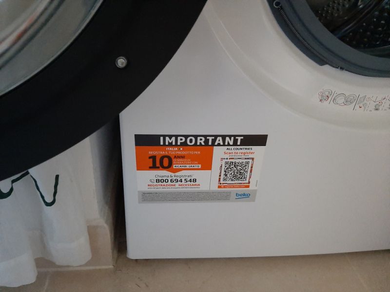 Neue Beko  Waschmaschine 9 kg 1400 rpm Front DSP A blanc