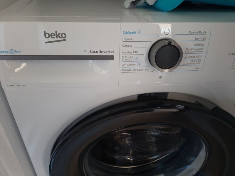 Nueva lavadora Beko 9 kg 1400 rpm frontal DSP A blanc comprada el 27.03.2026