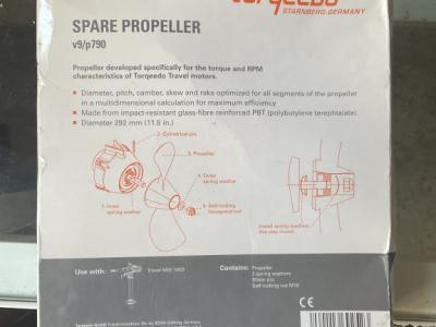 new Torqeedo replacement propeller v9/p790