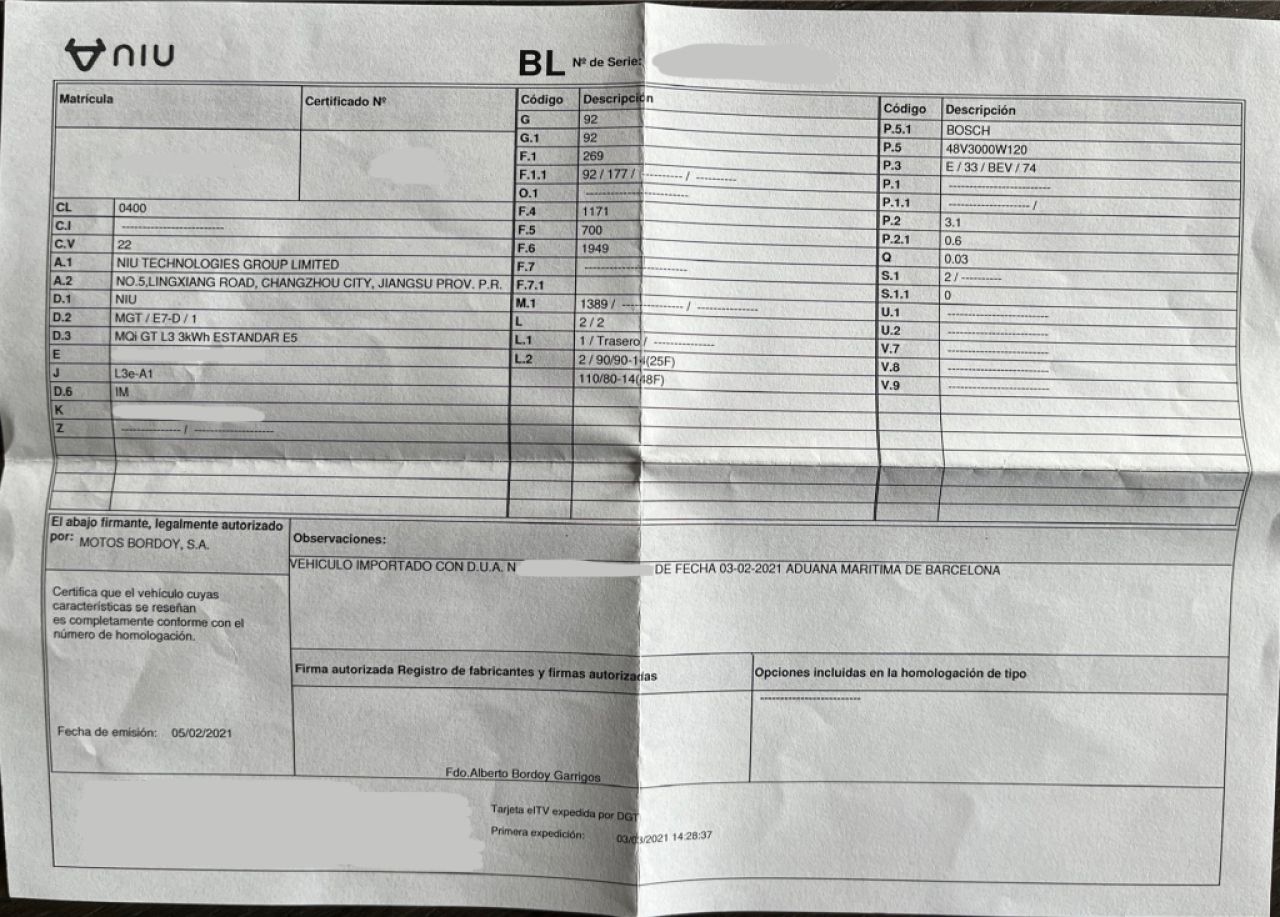 NIU - MQI GT L3 3KWH - Electric Scooter