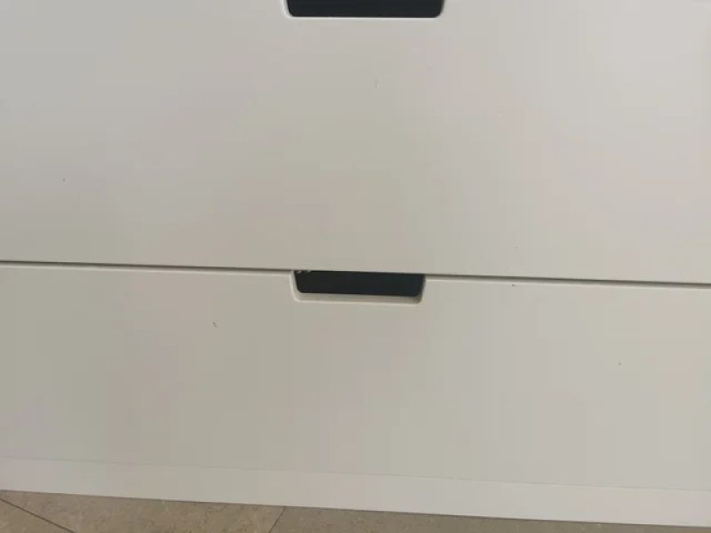 NORDLI Komode vertical, 3 schubladen, weiss