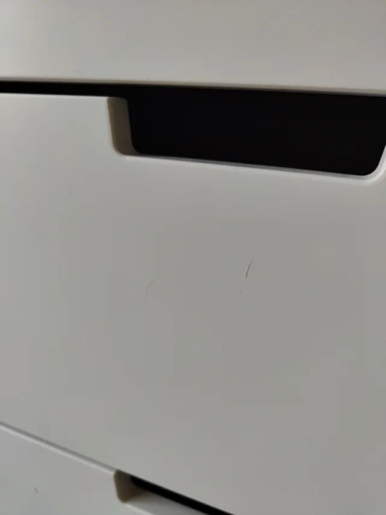 NORDLI Komode vertical, 3 schubladen, weiss