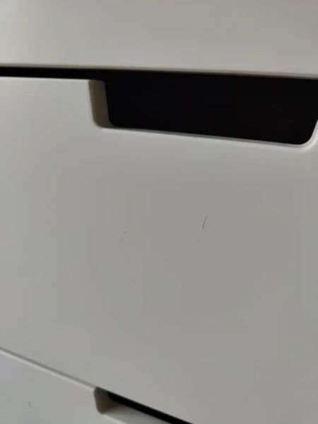 NORDLI Komode vertical, 3 schubladen, weiss