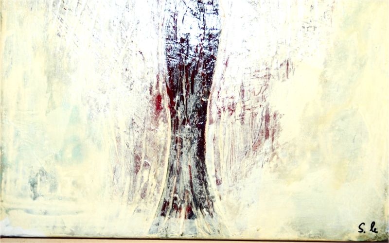 Oil painting "Guardian Angel", signed