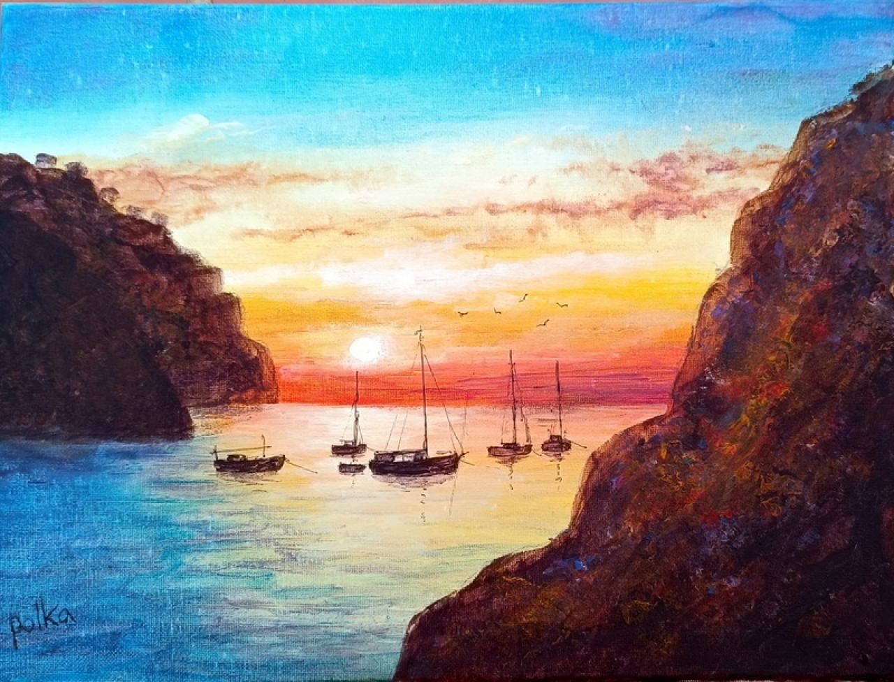 Original Gemälde 30 X 40 cm