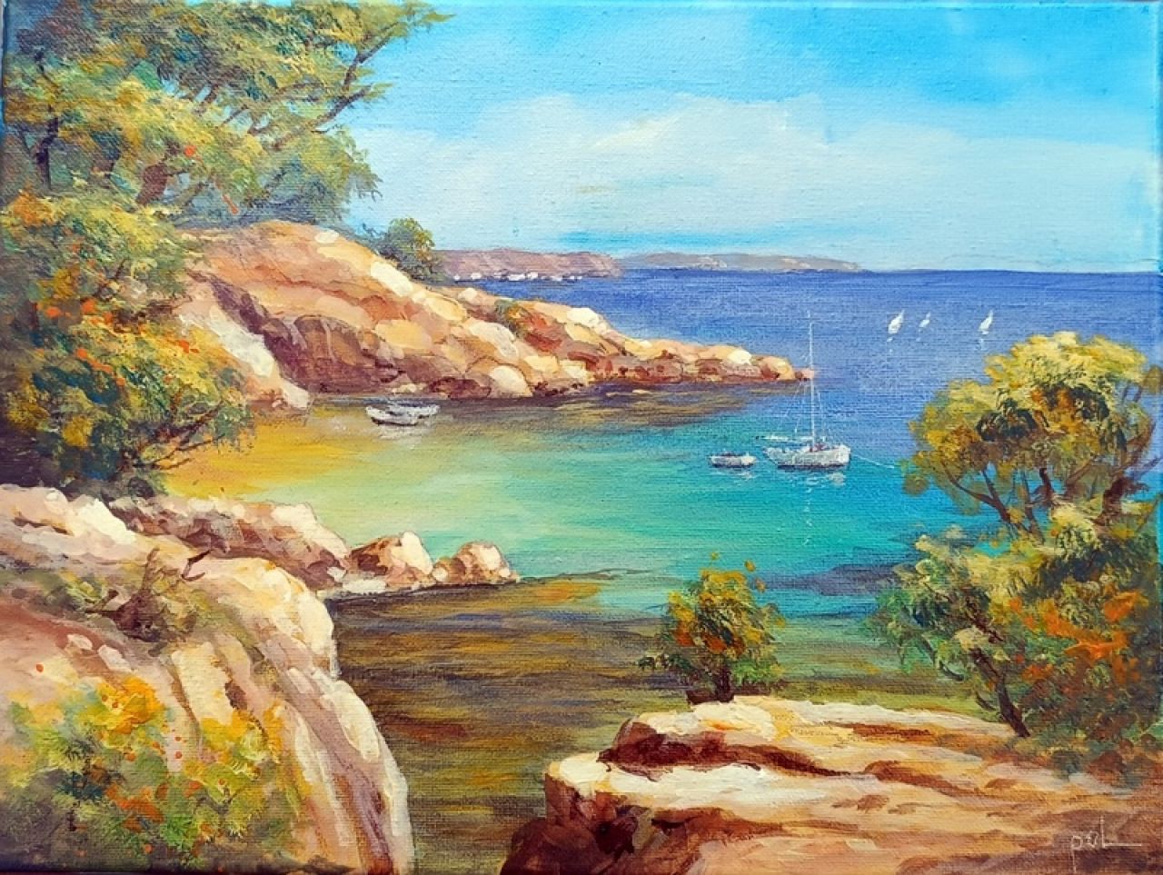 Original Gemälde 30 X 40 cm