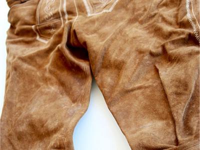 Original Kniebund Trachten Lederhose von SPIETH & WENSKY, Größe L