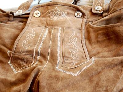 Original Kniebund Trachten Lederhose von SPIETH & WENSKY, Größe L