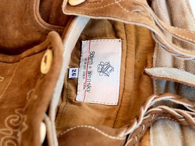 Original Kniebund Trachten Lederhose von SPIETH & WENSKY, Größe L