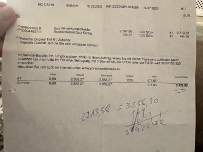 Original Porsche Macan III winter complete wheels