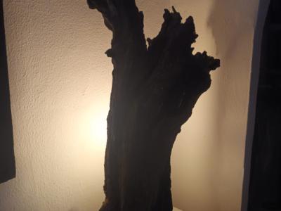 Originelle Unikum Stehholzlampe