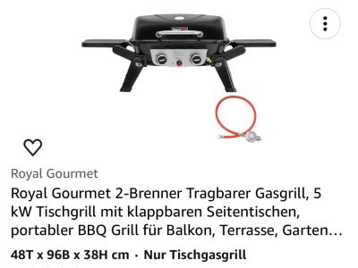 OVP neuer Tischgrill Gas