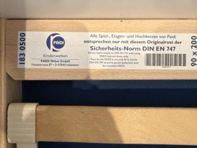 PAIDI Jugendbett Ausziehbett Kojenbett 2in1 Neupreis 1450 € Kinderbett Fiona weiß