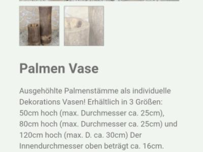 Palmen Vase