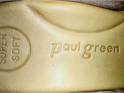 Paul Green Slipper aus Leder mit einer klobigen Kette, Gr. 38, seher guter Zustand
