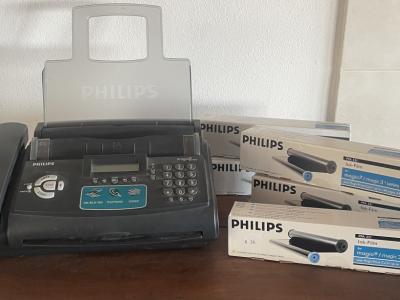 Philips Fax Machine Magic 3 + 5 New Ink-Film Rolls – Top Package!
