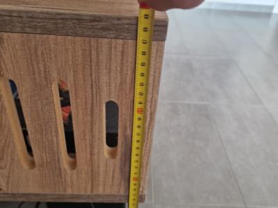 Plattenspieler-Möbel mit „hairpin“-Beinen + Vinyl-Aufbewahrung (Etsy-Stil)