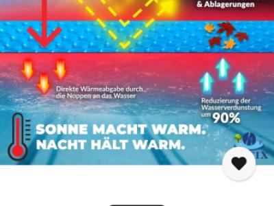 Poolabdeckung Poolfolie Solarfolie 4x8 neu Schwimmbad Abdeckung