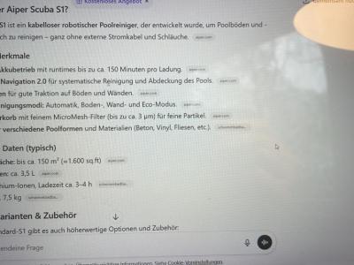 Poolroboter kabellos