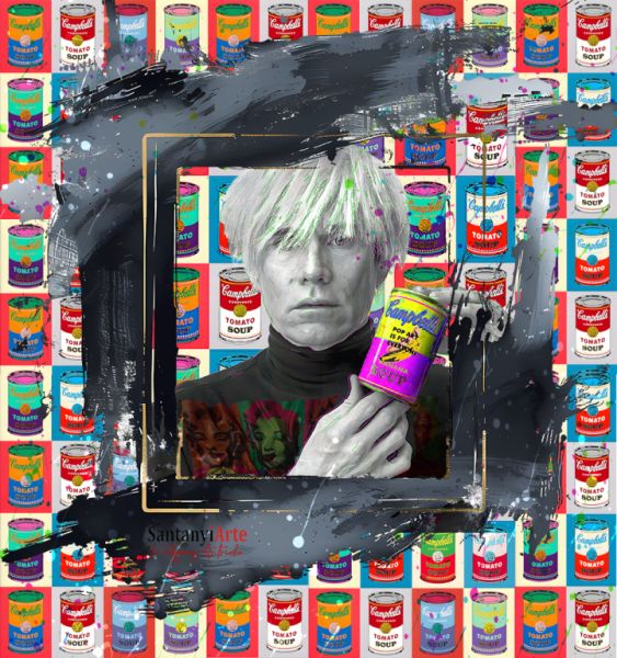 Pop Art Art Andy Warhol y latas Campbell