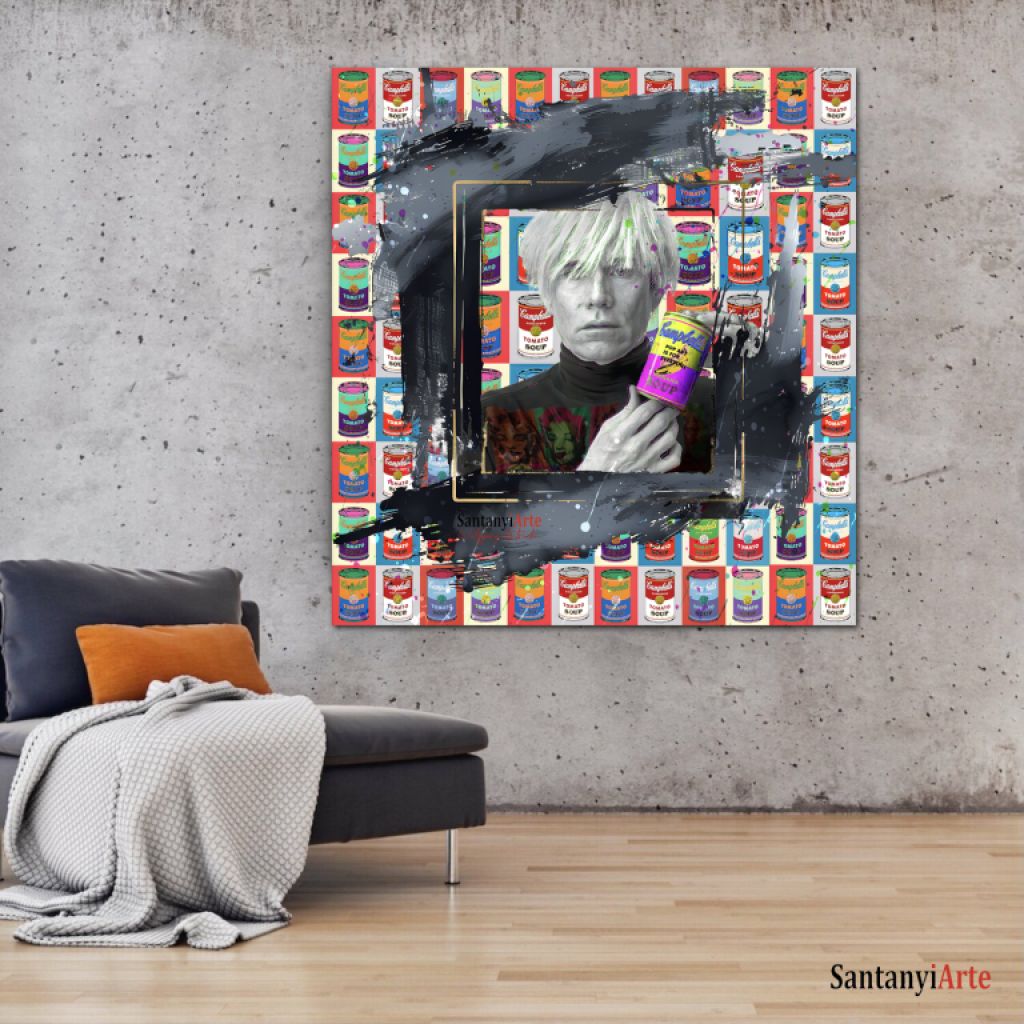 Pop Art Art Andy Warhol y latas Campbell
