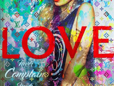 Pop Art Kunst auf Leinwand