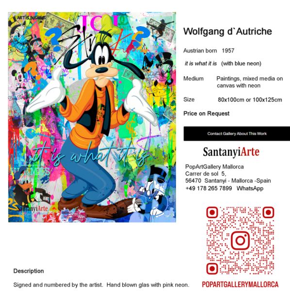 Pop Art Kunst auf Leinwand