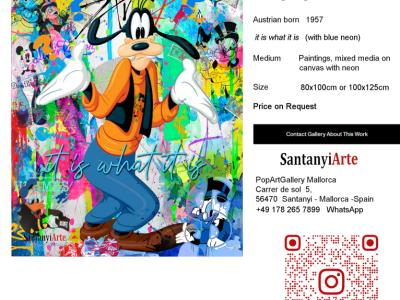 Pop Art Kunst auf Leinwand