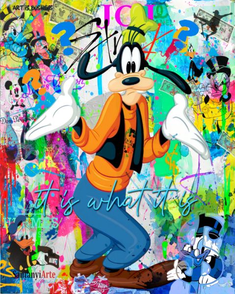 Pop Art Kunst auf Leinwand