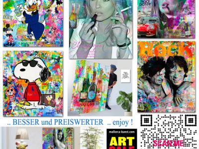 PopArt Kunst auf Leinwand -  Winterpreise Buy two take three