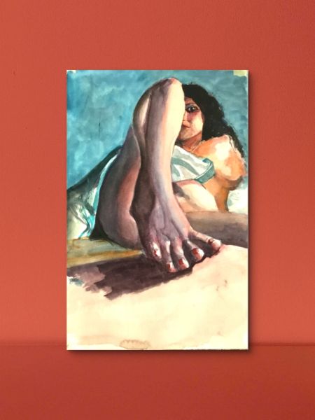 Portrait of woman, unframed