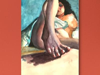 Porträt einer Frau, ungerahmt