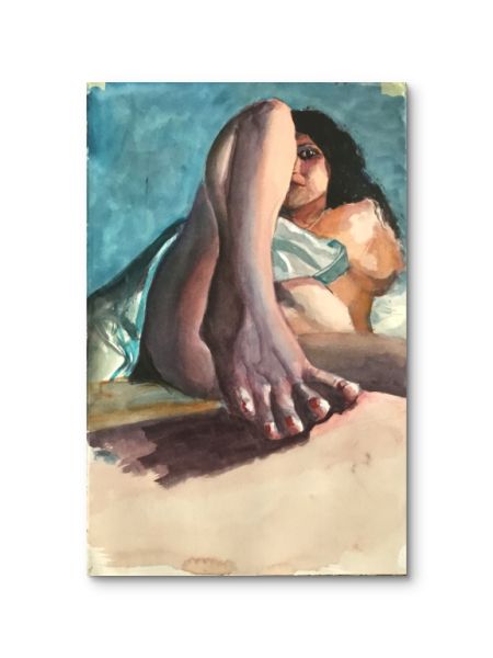 Portrait of woman, unframed