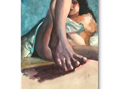 Portrait of woman, unframed