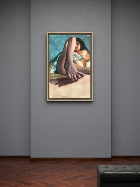 Portrait of woman, unframed