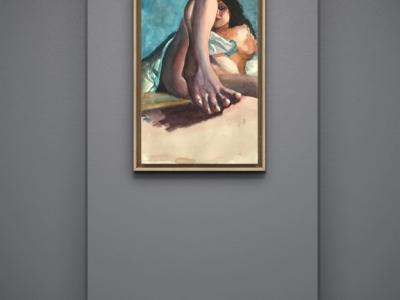 Portrait of woman, unframed