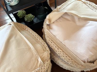 Puff Poufs Sitzkissen 2 Stück neu