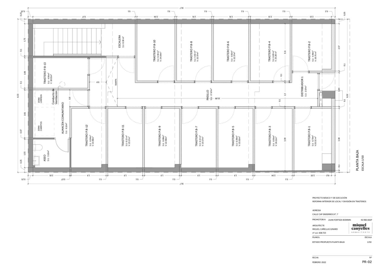 Premises with storage room business