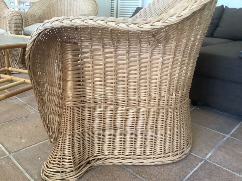 Rattanmöbel-Set im Lambert-Stil