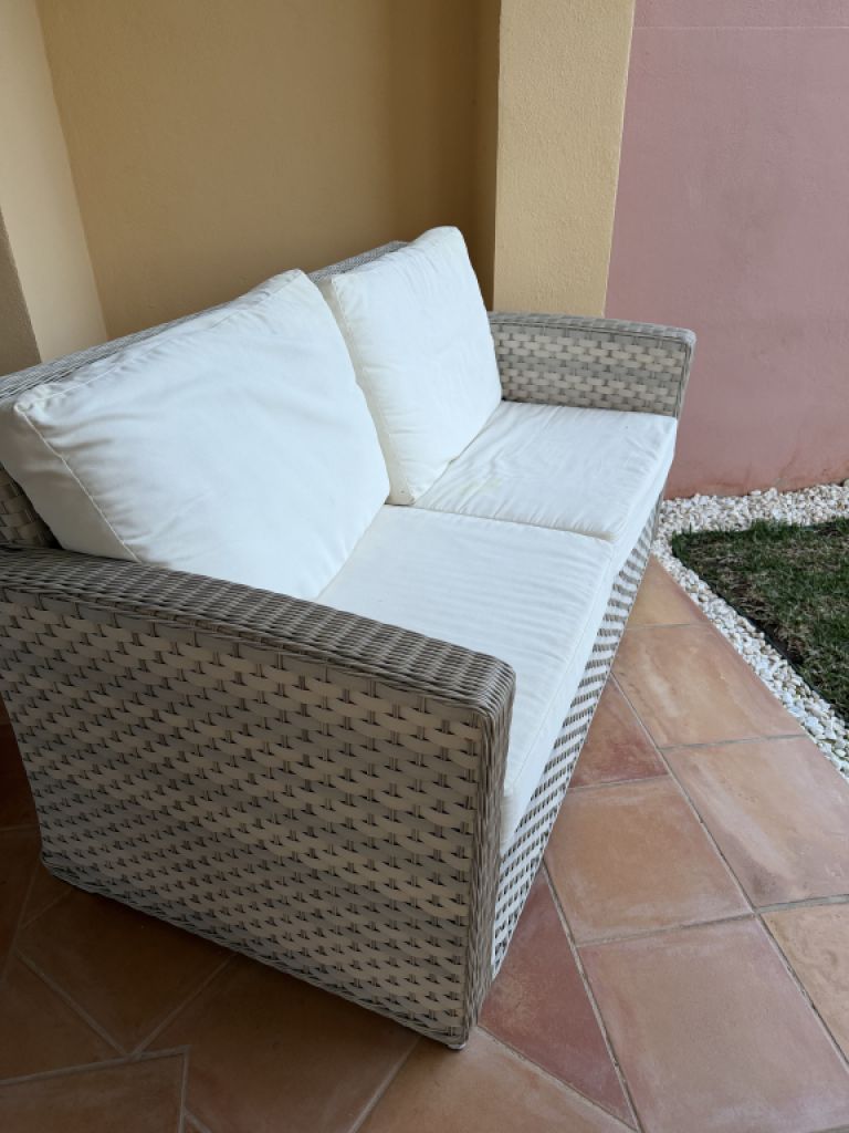 Rattan sofa for outdoor use — top couch, 2-seater