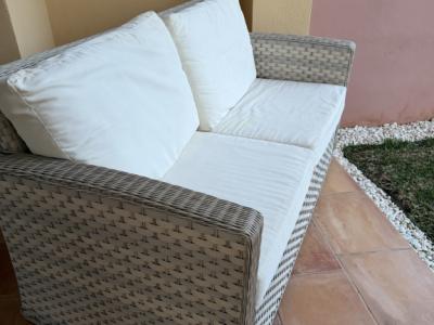 Rattan sofa for outdoor use — top couch, 2-seater