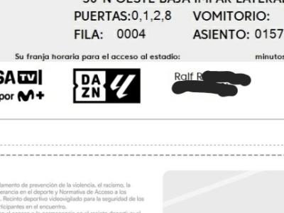 RCD Mallorca vs Real Madrid Ticket – Reihe 4